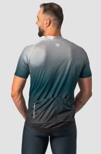 Camisa De Ciclismo Masculina Basic Dawn Cinza E Azul - TAM G