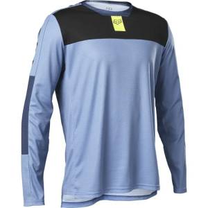 Fox Bike Camisa Defend Ls Foxhead Azul e Preto - TAM M