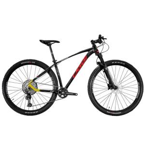 Bicicleta Oggi 29 Big Wheel 7.3 Deore 12V Preto Vermelho Amarelo - TAM 17