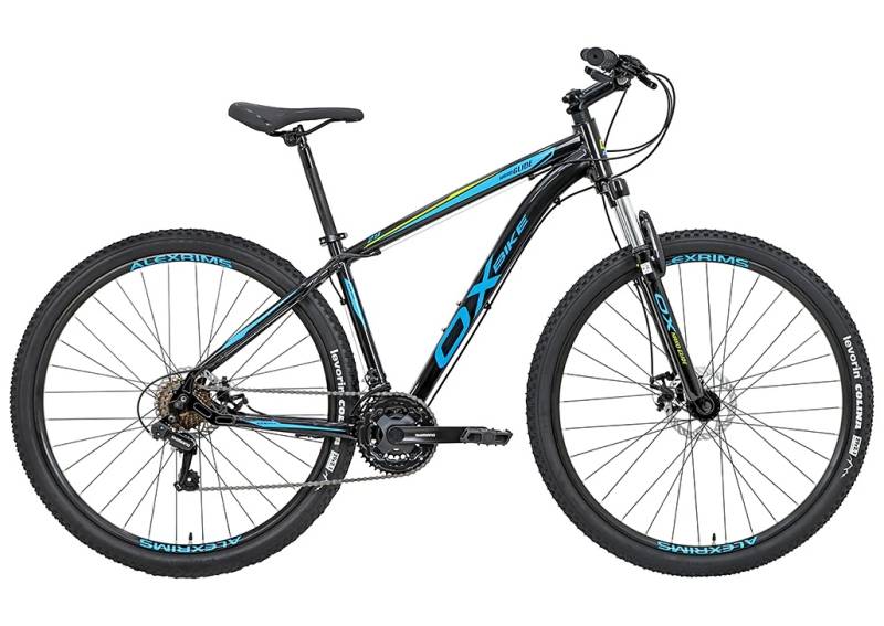 Bicicleta OXS Glide Aro 17 Shimano Preto e Azul