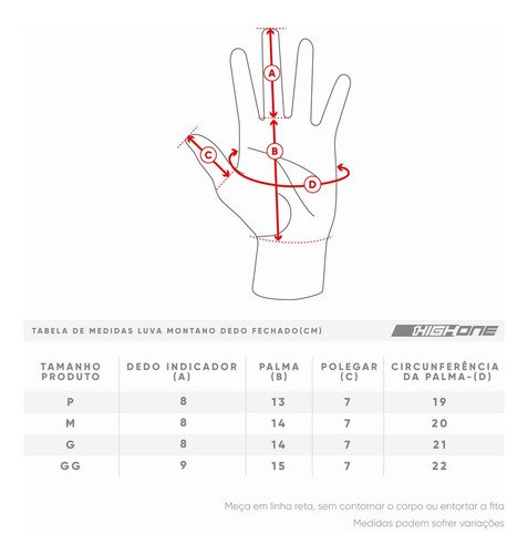 Par Luvas High One Bike Moto Touch Screen Preta - Imagem 2