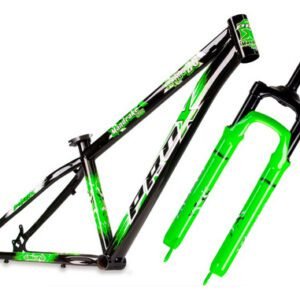 Quadro 26 Freeride Wheeling Pro-x Mandrake Pump Track Grau Cor Verde Tamanho Del Quadro 13